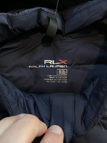 NWT Ralph Lauren RLX Water Repellent Puffer Jacked Hooded Blue Mens Sz XL $248 - Picture 6 of 10