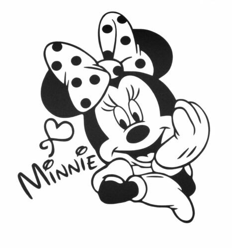 Minnie Mouse Black And White Clipart