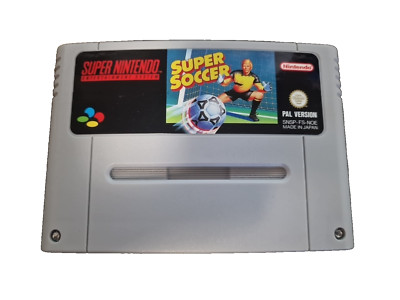 SUPER SOCCER SUPER NINTENDO SNES PAL/EUR MODUL CARTRIDGE FUSSBALL SPIEL