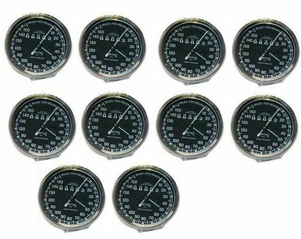 Replika Smiths Tacho Speedometer Speedo 0-150 Mph FüR Triumph BSA Norton @Uk-image