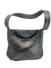 Rare Vtg Very Old Custom Leather Brown Hobo Purse Star Leathers Jennings OK USA