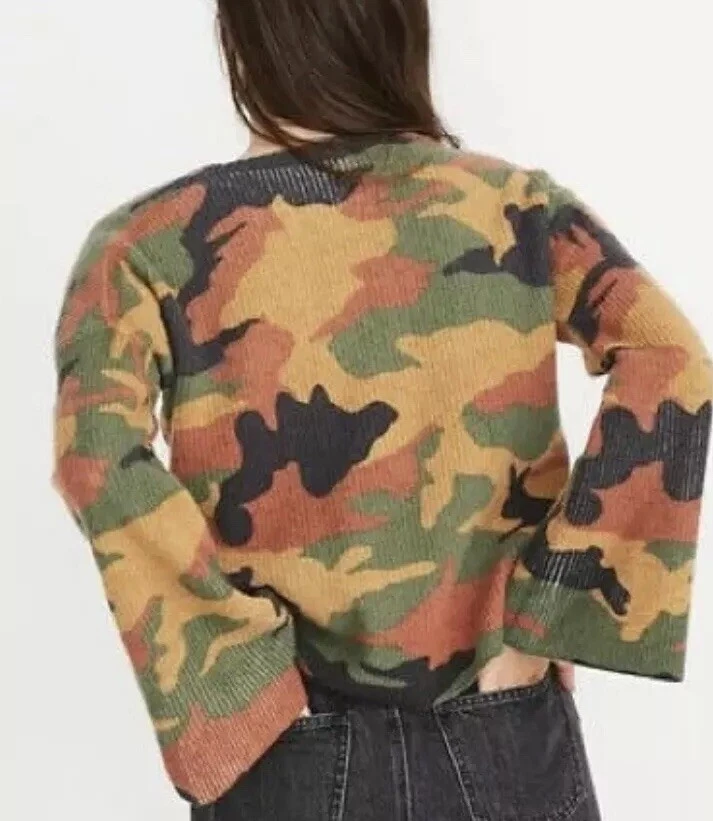 Madewell camo best sale sweater