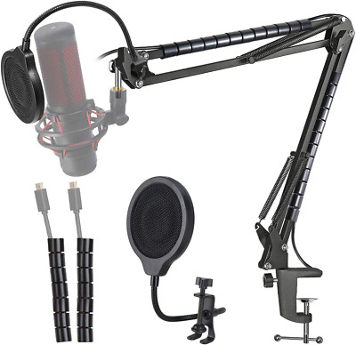 Hyperx Quadcast Mikrofonarm Mit Popschutz - Hyperx Quadcast S Mikrofon Arm Und 3