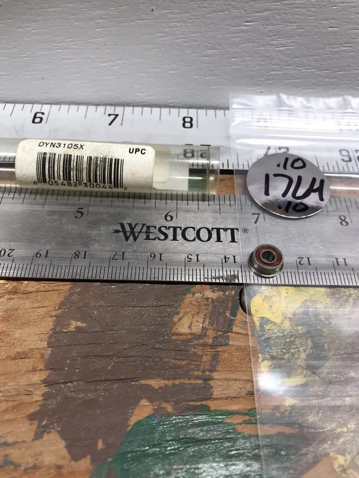 DYNAMITE DYN3105X {1/8” X 5/16” X 1pc.} Flanged Ball Bearing{ONE PIECE} USA SHIP - Image 3 of 3