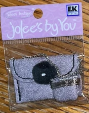 RARE Jolees Mini by You Gray Handbag Purse Gift Hand Bag Scrapbook Non-Adhesive