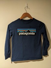 Patagonia Logo Youth Medium Long-Sleeve T-Shirt
