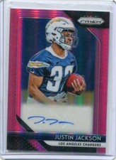 2018 Prizm Autographs Pink Refractor Justin Jackson Rookie Auto