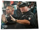 "Big Dom" Dom DiSandro signed 8x10 Philadelphia Eagles SB Champs Bas Witness