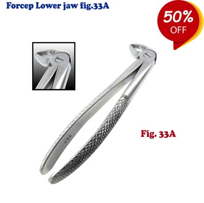 Dental Chirurgie instrumente Extraktionszange Tooth Forceps Lower Jaw Fig. 33A