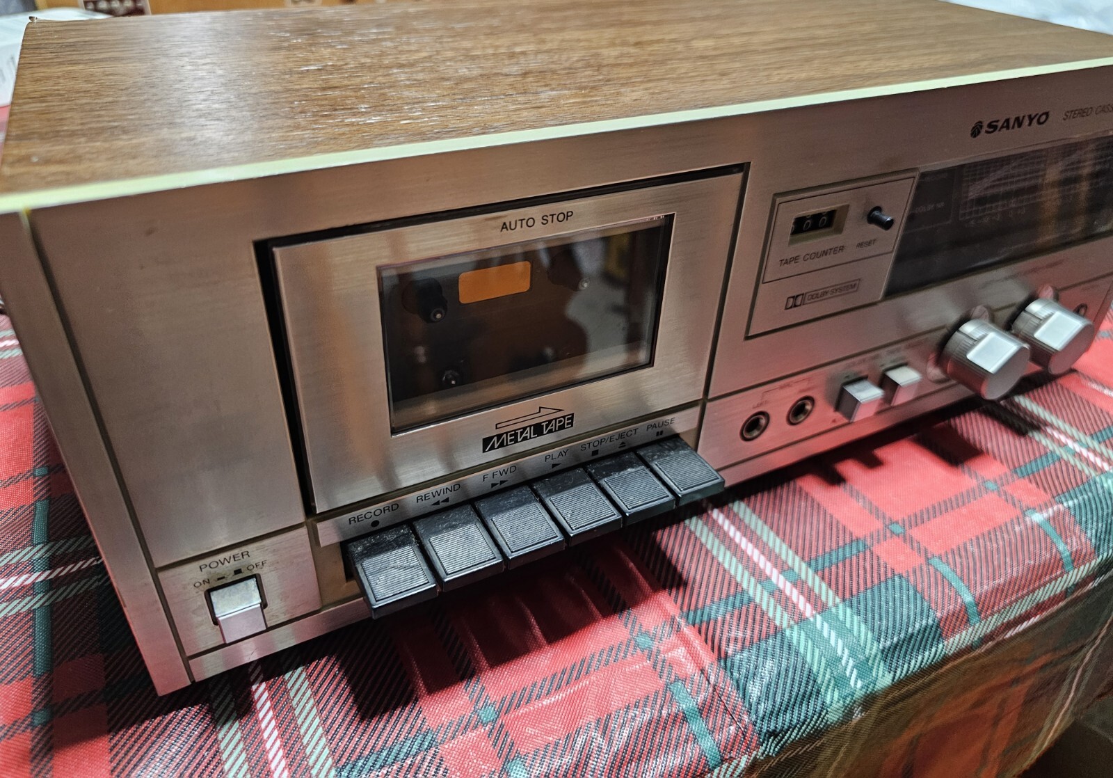 Vintage Sanyo Stereo Cassette Player RD10 Tested Works VTG Tape Player