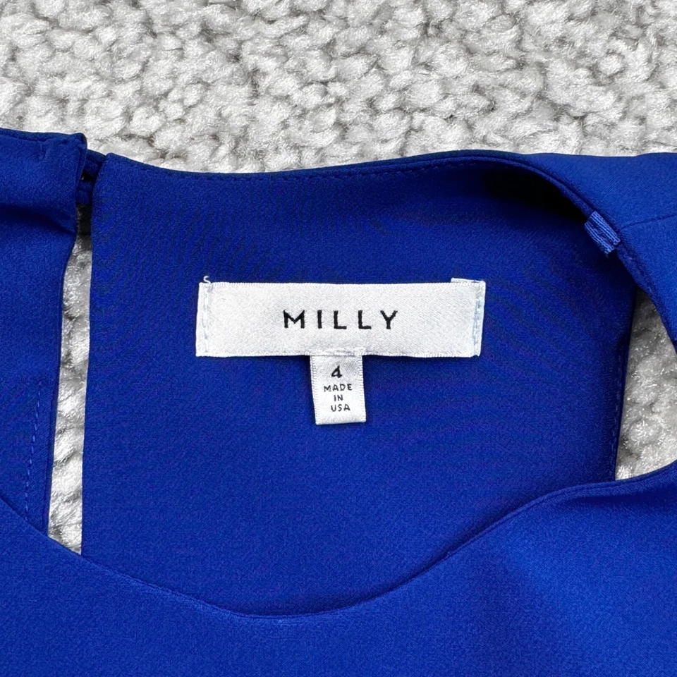 Camiseta sin mangas Milly Blue Peplum para mujer 4 Foto 3 de 4