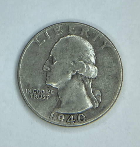 1940 P Washington Silver Quarter VF - XF