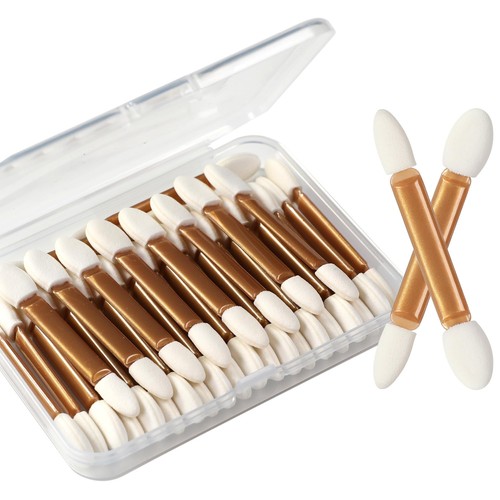 Eyeshadow Applicators 30pcs Double Sided Disposable Eyeshadow Brush 2.4 Inch ...