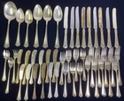 Lot of 47pcs Carmel by Wallace Sterling Silver Monogrammed Flatware Set ~ 1950g
