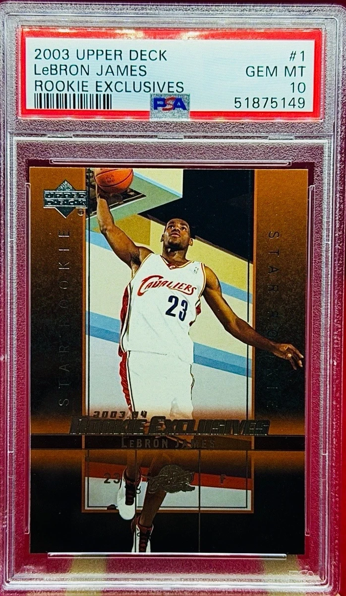2003-04 Upper Deck Rookie Exclusives - LeBron James #1 for sale | eBay