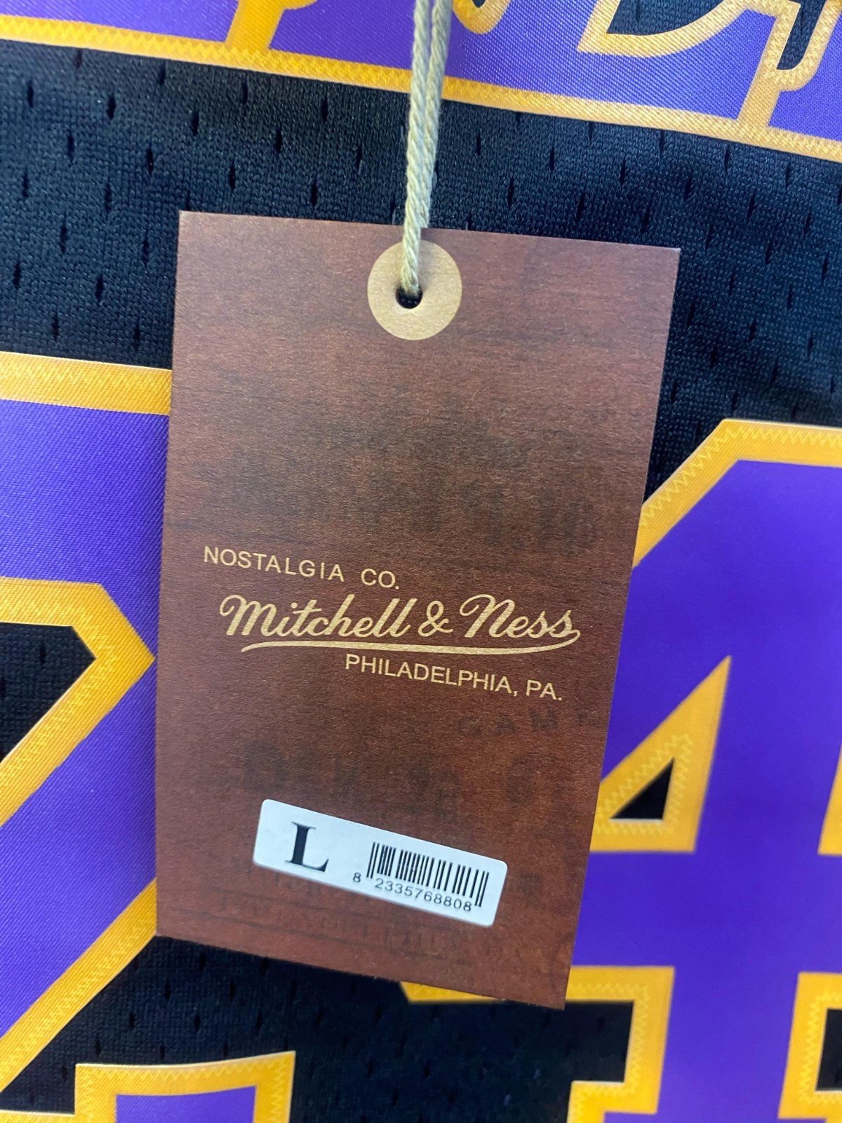 Kobe Byant #24 LA Lakers Youth Purple Jersey Icon Edition Size Large