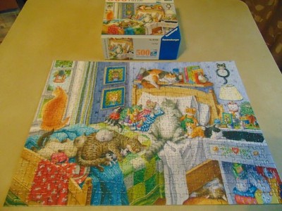 Ravensburger Cat Nap 500 Piece Jigsaw Puzzle Complete