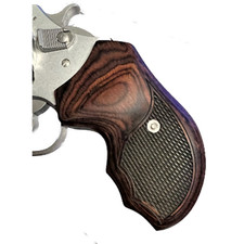 Charter Arms Wrap Around Grips In Rosewood Checkered