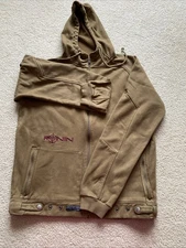 Burton Vintage Ronin Men’s XL Moleskin Brown Zip Hoodie