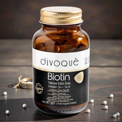 DIVOQUE 1450 mcg Biotin Tabletten   Schöne Haare von innen heraus