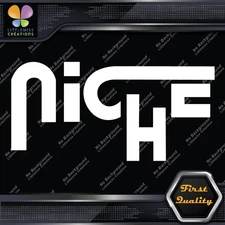 Compatible Niche Road Wheels Name JDM Tuning Racing Logo Vinyl Decals Stickers