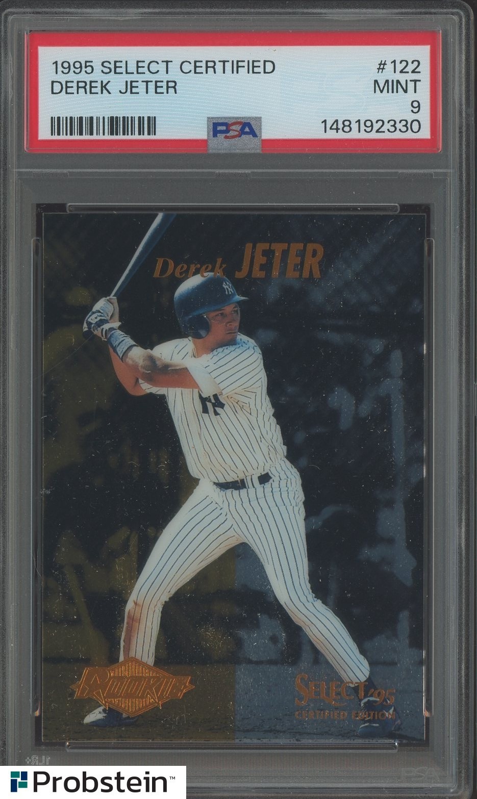1995 Select Certified Derek Jeter Card #122 Yankees RC Rookie HOF PSA 9 MINT