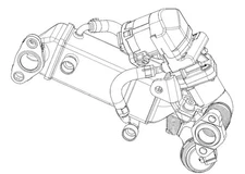 Mahle Premium Line Exhaust gas recirculation cooler (EGR-cooler) OEM Quality [CE