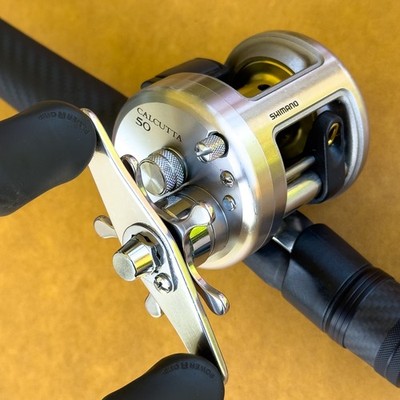Shimano 05 Calcutta 50 A-RB - JDM Silver - Finesse 8+1 BB - Serviced - Carbontex