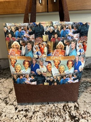 Custom The Golden Girls 80s TV cotton washable pockets purse reusable tote bag