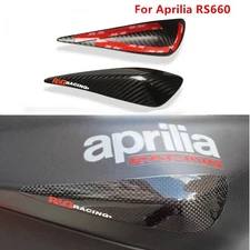 Carbon Fibre Tank Sliders Protectors Cover Pair For Aprilia RS660 2021-2023