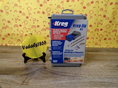 KREG Jig R3 Pocket Hole System NEW w/Drill Bit, Depth Collar, Driver Bit & Case
