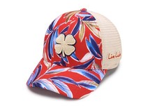 NEW Black Clover Live Lucky Island Luck 32 Red Tropical Snapback Golf Hat/Cap