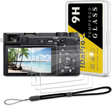 Screen Protector for Sony Alpha A6600 A6400 A6300 A6100 A6000 A5000 & Hand Lanya