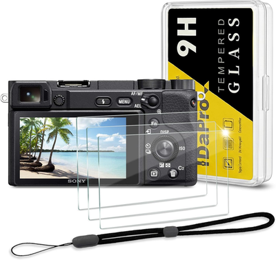 #ad Screen Protector for Sony Alpha A6600 A6400 A6300 A6100 A6000 A5000 amp; Hand Lanya $12.40