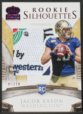 Jacob Eason 2020 Crown Royale Rookie Silhouettes 4 Color Patch (05/10) Huskies