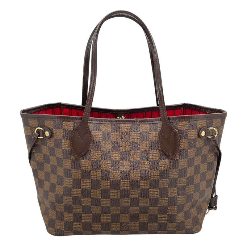LOUIS VUITTON Neverfull PM Ebene Damier Canvas Tote Bag N41359