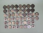 Lot Of 50 Vintage Novelty Coca Cola 2 Blade Round Folding Knives Matte Metal USA