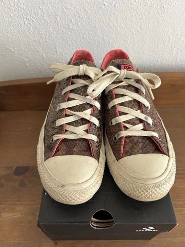 Converse donna marrone ecopelle taglia 4