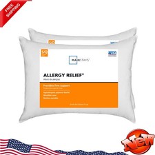 2 Pack Bed Pillow Queen Size Breathable Soft Machine Washable Warm Bedding NEW