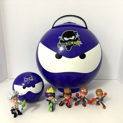Ninja Kidz TV Purple Giant Mystery Ninja Ball Carry Case & 5