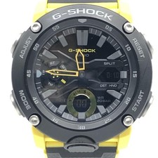 CASIO G-SHOCK GA-2000-1A9JF Black Yellow Men's Watch with Box
