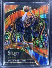 Jalen Williams - 2023-24 Panini Select - Courtside Orange Tectonic Prizm - OKC