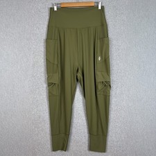 Free People Movement Green Take A Hike Harem Cargo Jogger Pants Size Large