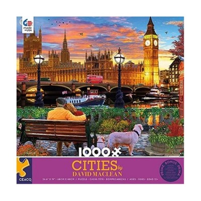 Ceaco - David Maclean - Cities - On The 26.6 inches x 19 inches, Multicolor 