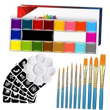 Face Paint,s Face Paint - Face Painting Kit,Oily Based Face Painting 20 Color