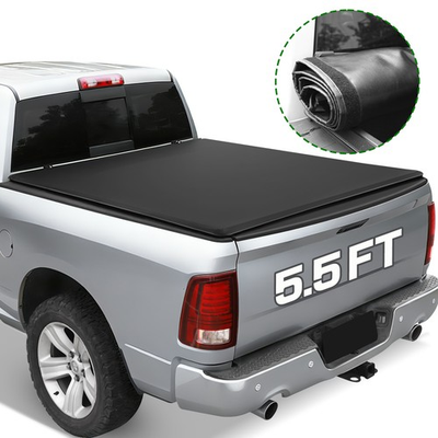 #ad Soft Roll up Truck Bed FOR 2017 2024 Nissan Titan 5.5FT Tonneau Cover BLK $132.99