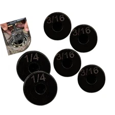 6PCS Brake Line Flaring Tool Kit, Copper Double Flare Tool Adapters, 3/16" 1/...