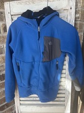 The North Face Boy Full Zip Fleece Jacket Top Size Medium 10-12 Blue