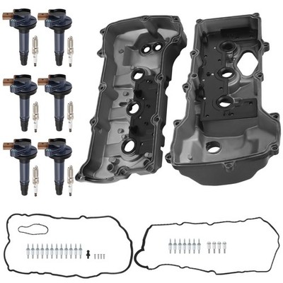 Aluminum Valve Cover Set for Ford F-150 3.5L V6 Turbo 2013-2016 23 Holes DOHC
