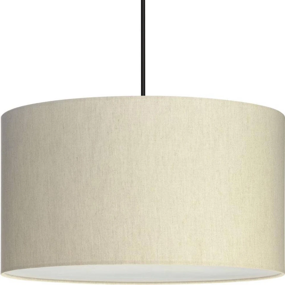 Progress Lighting Markor 18.12 in. 3 -Light Ecru Linen Transitional Pendant - Image 3 of 4